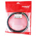 Стальная спираль Parker 1,0-1,4мм чёрная с латунным ниппелем 4м