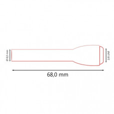 Сопло Parker керамическое экстраудлинённое №5 8,0x68,0 мм (TIG), уп. 10шт