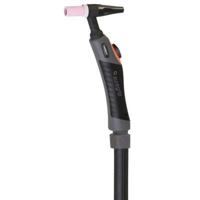 Сварочная горелка Parker SGT 20FX с гибким гусаком, 4-мя кнопками, разъёмом Surelok GT и 9-пиновым разъёмом Tuchel 8 метров (TIG)
